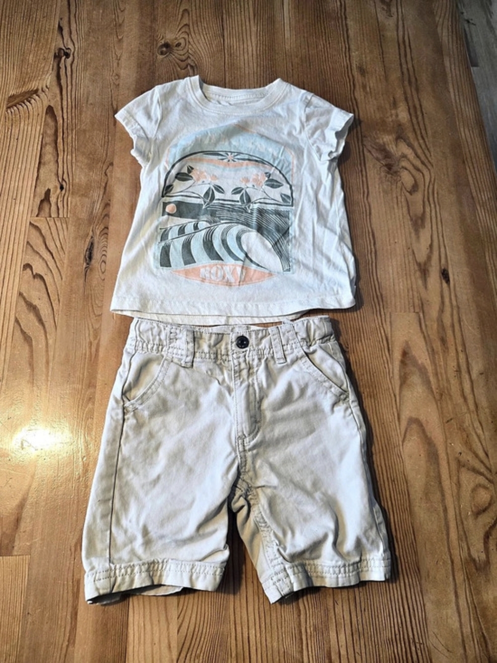 Roxy Kids Floral Graphic Matching Set Size 2 And Short 4 But Small